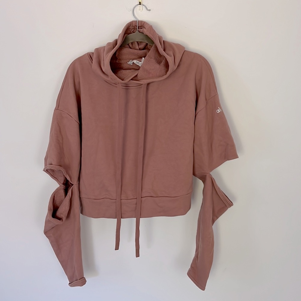 ALO Yoga Hoodie with optional half sleeves size medium